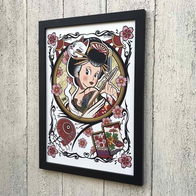 お花A4サイズです。 くすみカラーのフラワー模様(ライトブルー フラワー Eijfinger 1