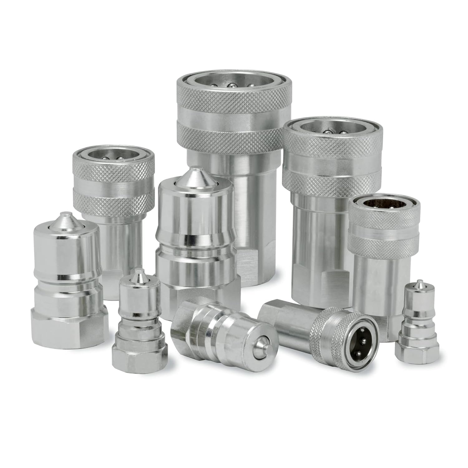 HYDRAULIC QUICK RELEASE COUPLING - ISO 7241 A WITH BSP THREADS (Set containing Socket & Plug) (1/4"BSP)-image-25