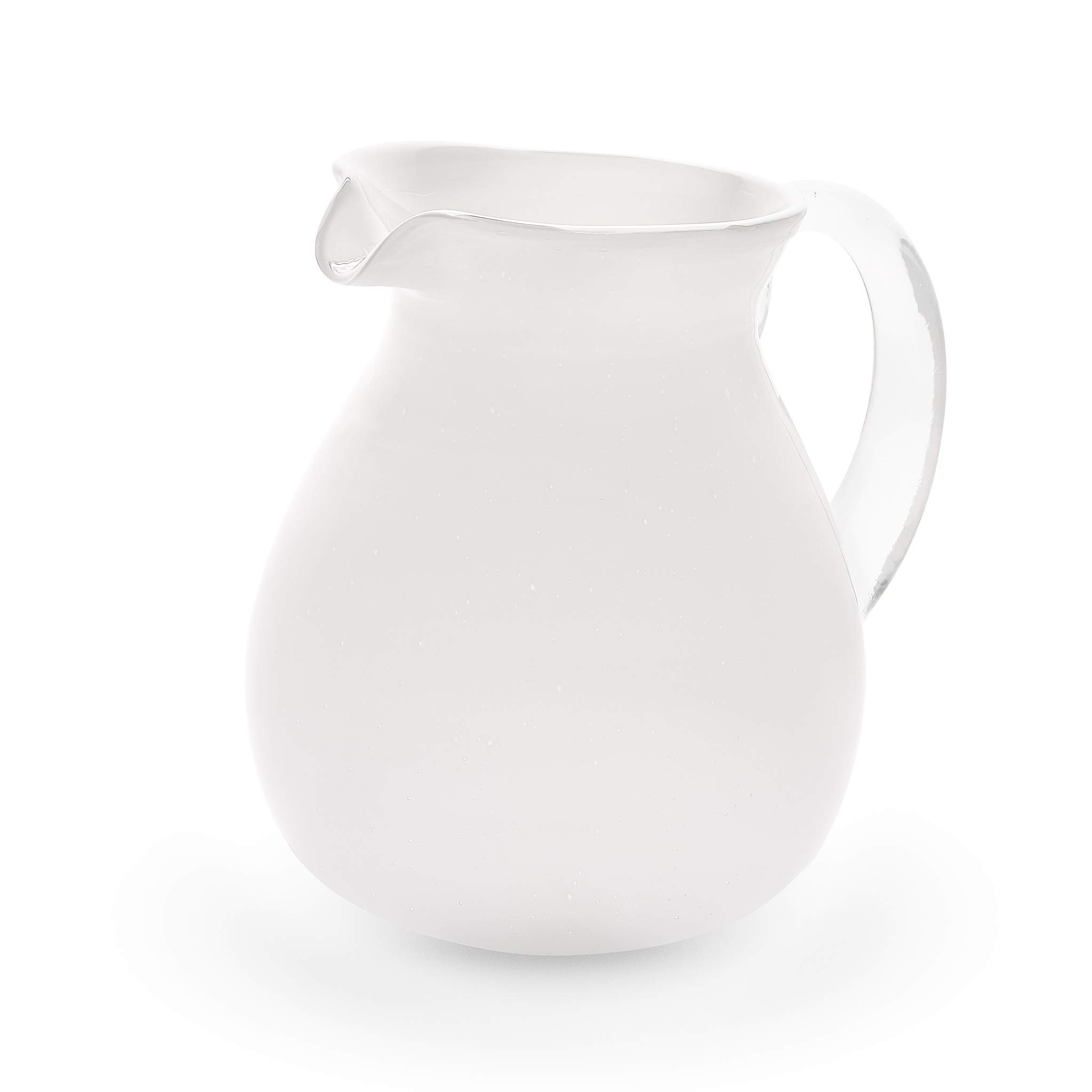 Jarra de Agua de Cristal con Asa Memento Original Blanca
