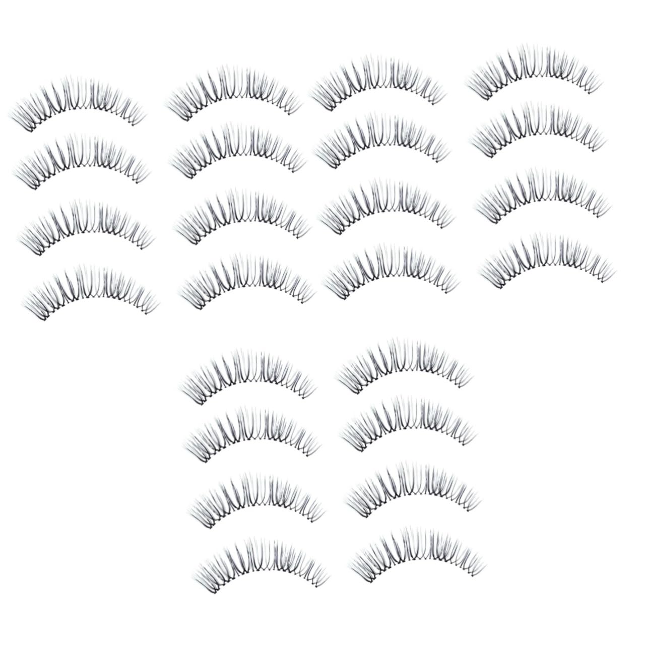 12paia Ciglia Finte Naturali Fibra Per Donna Ciglia Fatte Mano Per Eventi Sfilate e Uso Quotidiano Look Realistico e Comfortevole