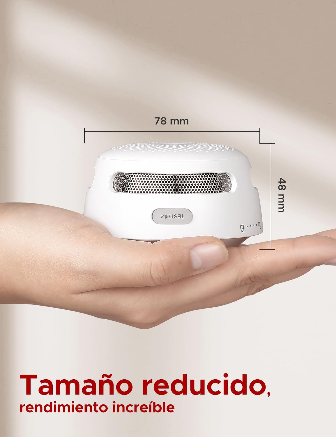 X-Sense Detector de Humo Wi-Fi Inteligente y Batería Reemplazable, Compatible con la Aplicación de X-Sense Home Security, Notificaciones en Tiempo Real, XS01-WX, 1 Pieza