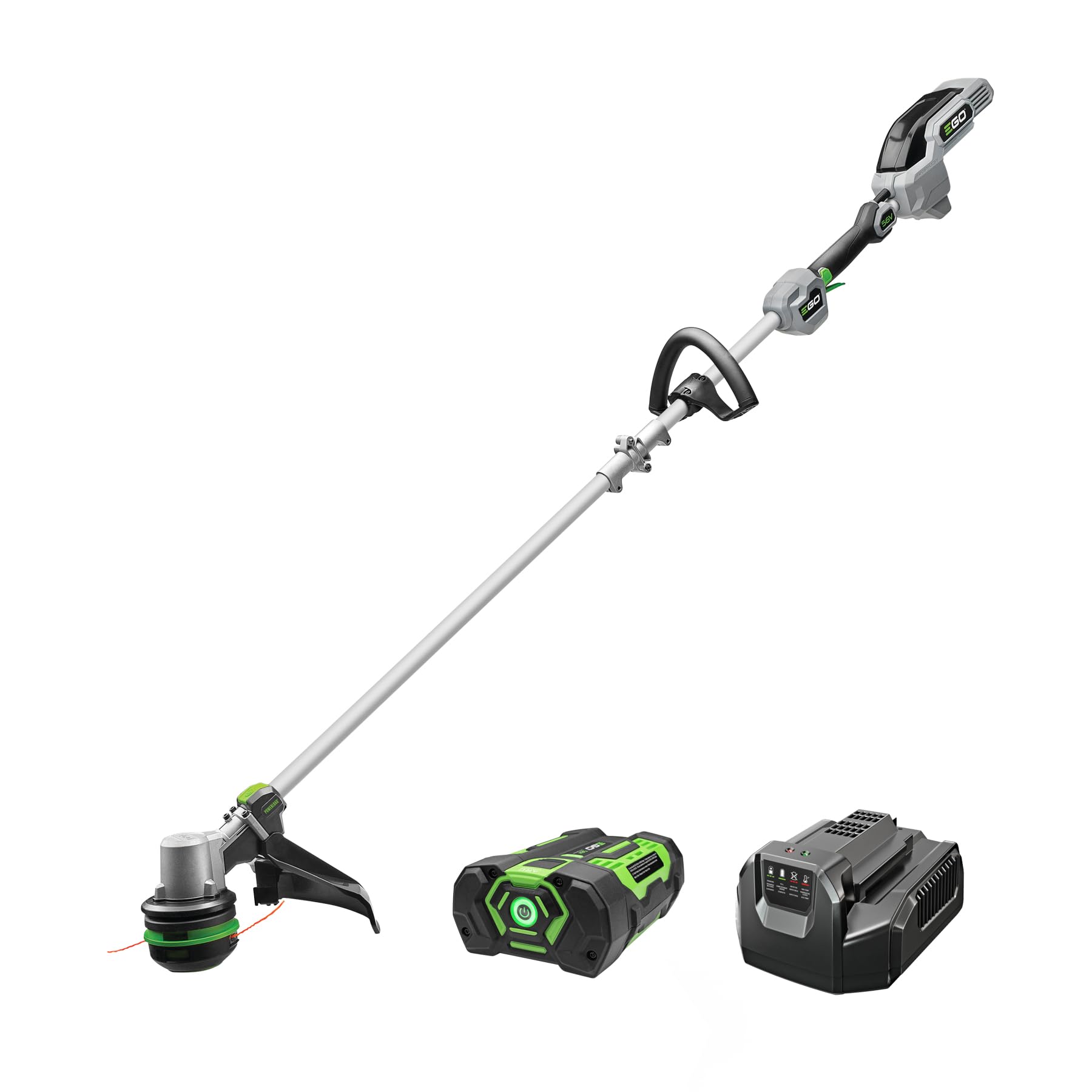 EGOPower+ ST1511E 15-Inch 56-Volt Cordless String Trimmer with POWERLOAD 2.5Ah Battery and Charger Included