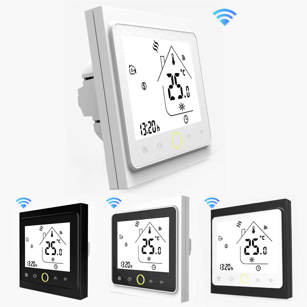 Inteligentny termostat WiFi do kotła gazowego/wodnego, bezprzewodowy termostaty, kompatybilny z Alexa Google Home IFTTT, cyfrowy regulator temperatury do inteligentnego domu 3A