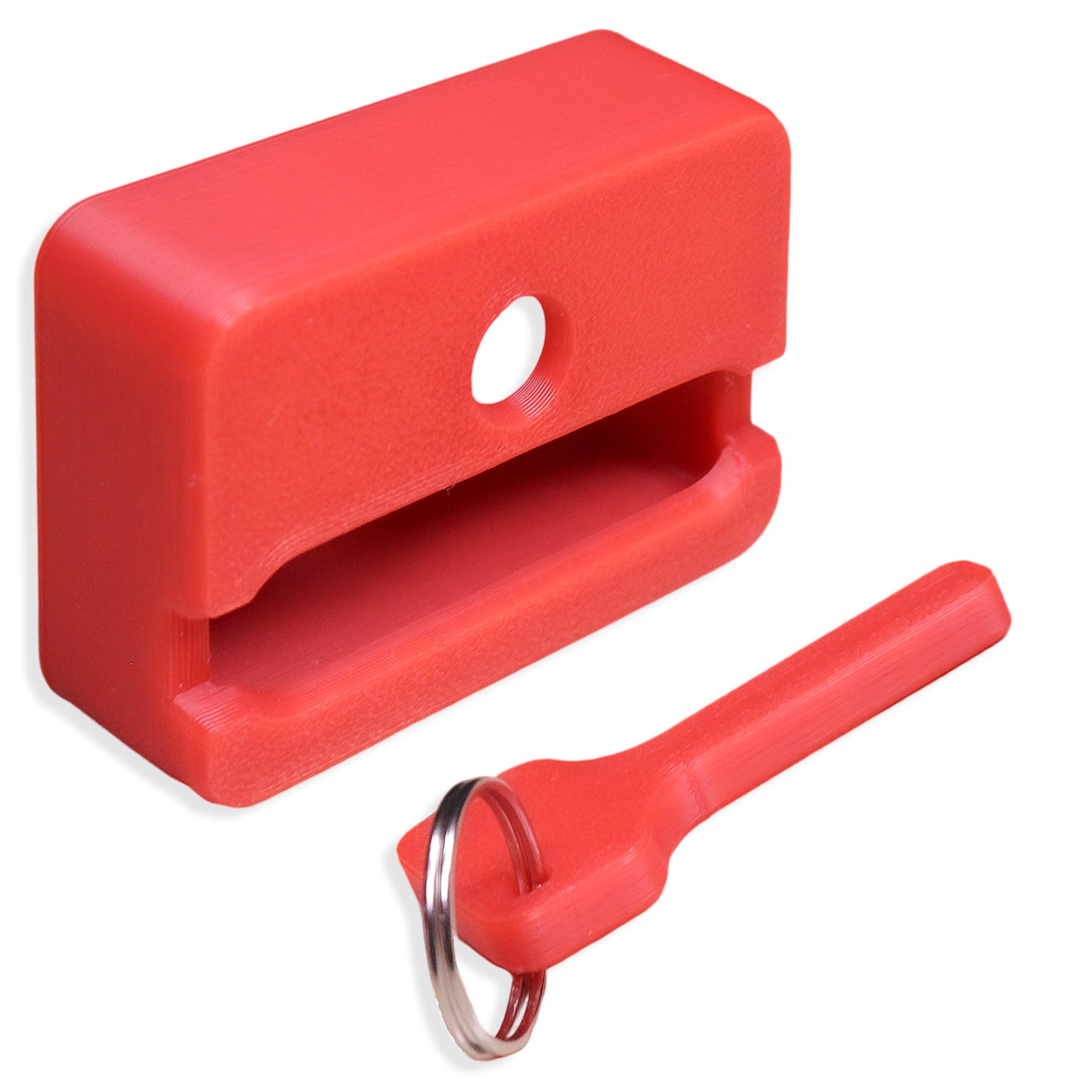 Decoralin Seat Belt Buckle Guard, Safety Cover with Keychain Release Key, Prevents Unbuckling by Kids & Dementia Patients