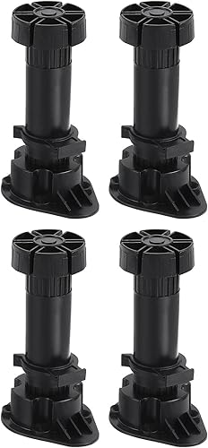 Miniatura 6 de uxcell Patas ajustables, 4 piezas de 1.732 x 5.906 in  Pie nivelador de muebles, patas gruesas y delgadas marco de soporte para cama, sofá, mesa de