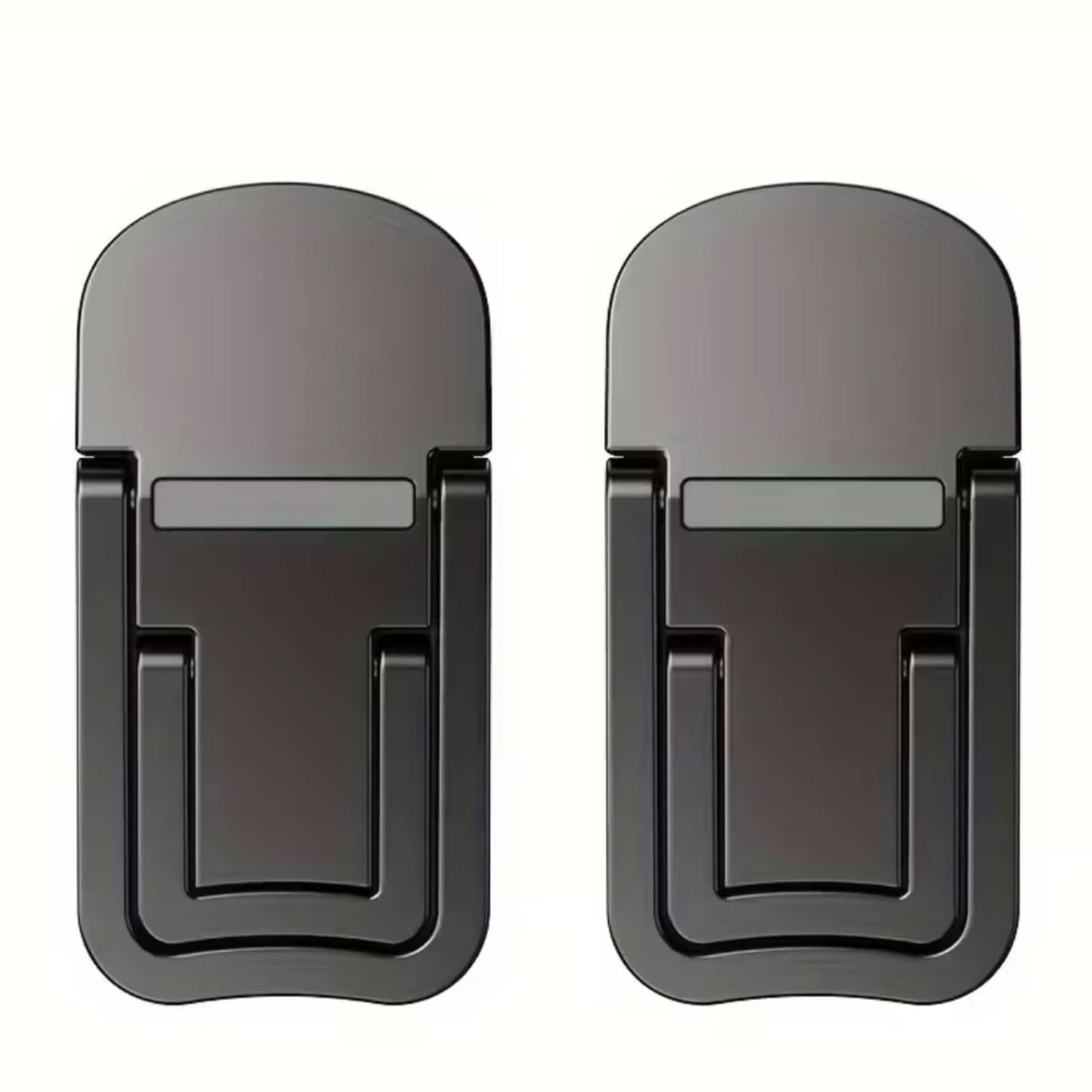2Pcs Laptop Stand Portable Feet Riser Notebook Holder Stable Mini Computer Bracket Black