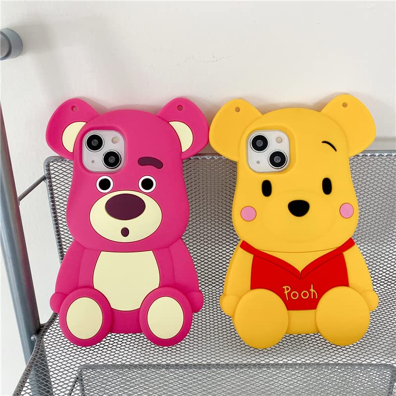 Soft Silicone Bear Case For Apple Winnie The Pooh Lotso