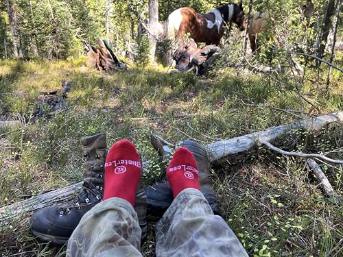 Rivers West Winter Mid-Calf, Merino Wool Thermal Socks, Red, Warm Stretchy Comfort Fit4