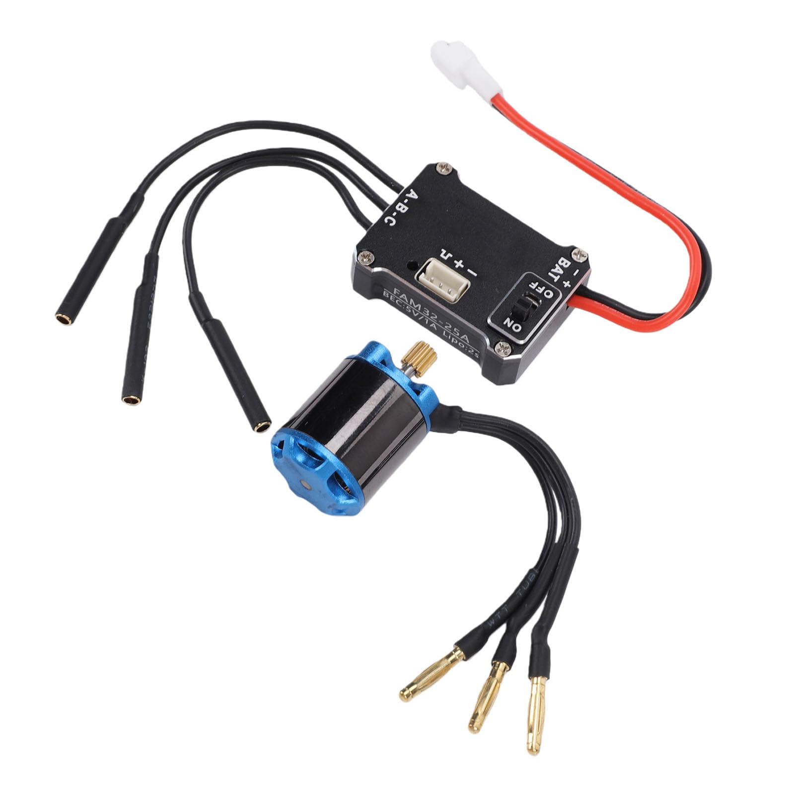 Bewinner Zestaw Silnika Bezszczotkowego RC, 5000KV z Regulatorem 25A, do