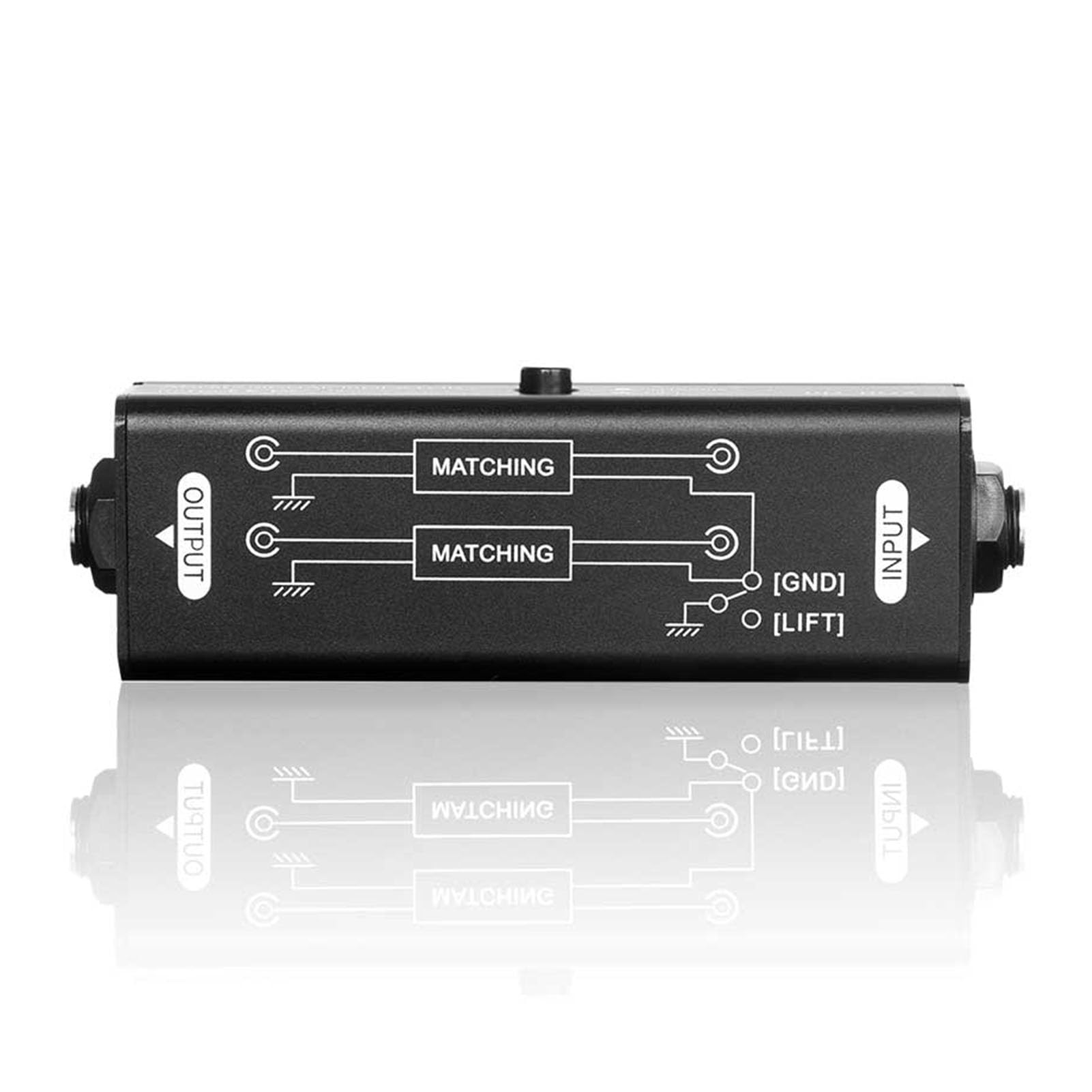 Elprico Aislador de Ruido de Bucle de Tierra, Eliminador de Zumba de Audio de 6.35 Mm con Interruptor de Elevación de Tierra para Sistemas de Estudio de Estudio y en Vivo