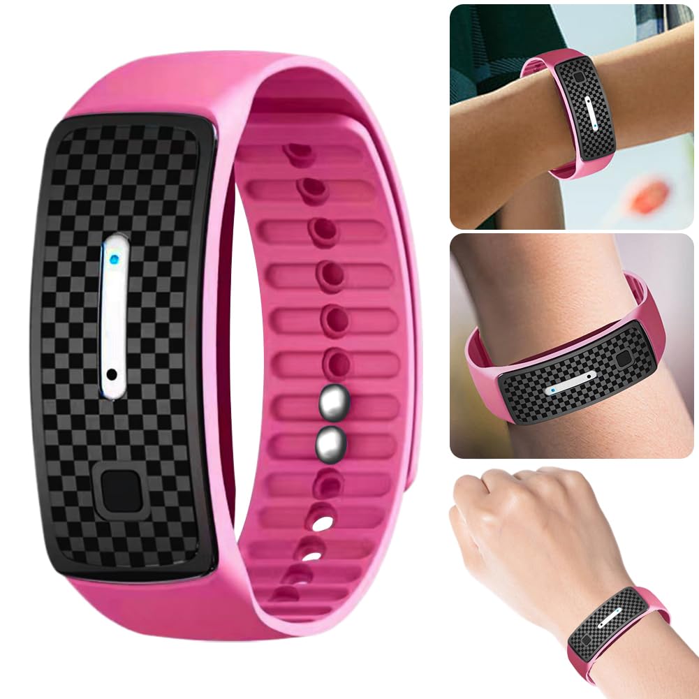Bracelet Anti-Moustiques Ultrasonique Waterproof pour Enfants et Adultes 3 Modes Protection contre les Moustiques