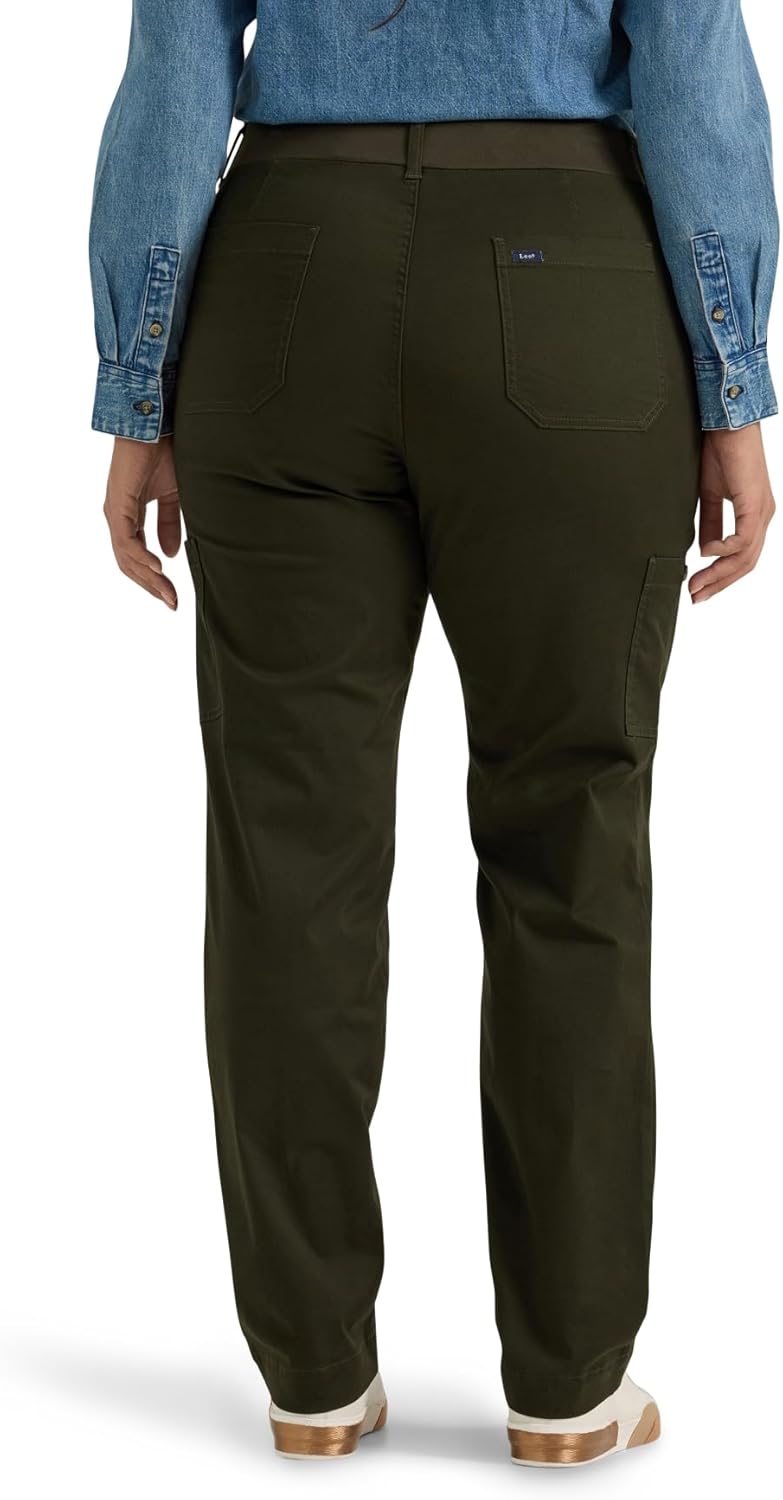 Lee Womens Plus Size Ultra Lux Comfort with Flex-to-go Utility Pant - Image 2