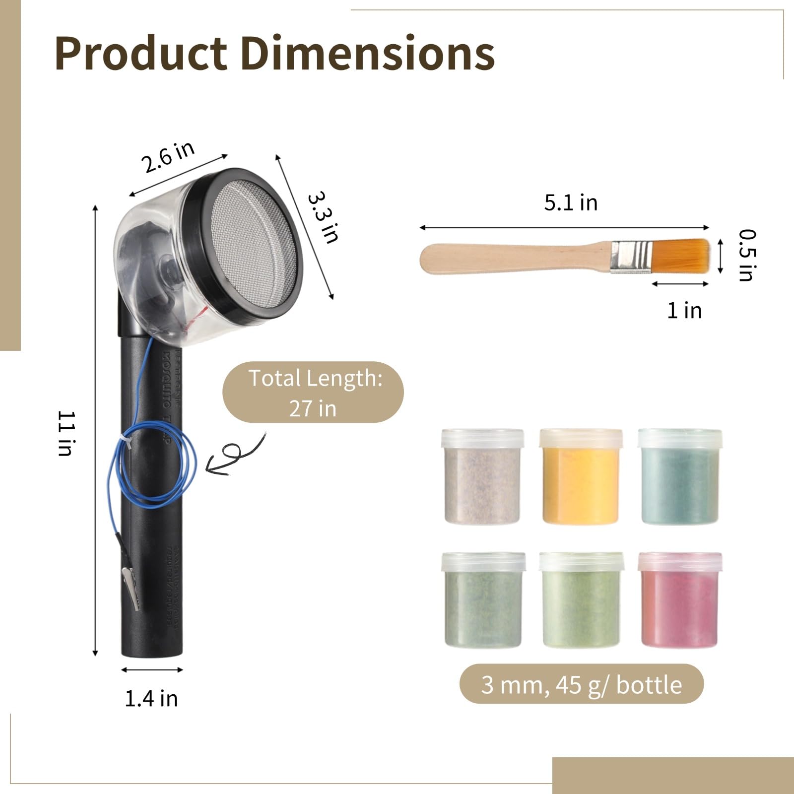 Kit di 8 applicatori per erba e floccaggio, alimentato a batteria, strumento statico per l'applicazione di erba in miniatura, paesaggistica, set di materiali da tavolo con sabbia, include erba e