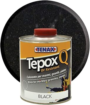 Tenax Tepox Q Stain for Stone - 1/4 Liter Black