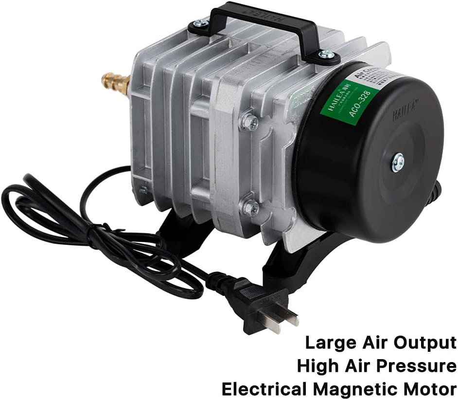 Cloudray 60W Air Compressor Electrical Magnetic Air Pump for CO2 Laser Engraving Cutting Machine ACO-328 220V 50Hz