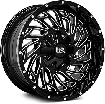 Hardrock 20x12 Attack Gloss Black Milled 6x135/139.7 ET-51 Wheel/Rim