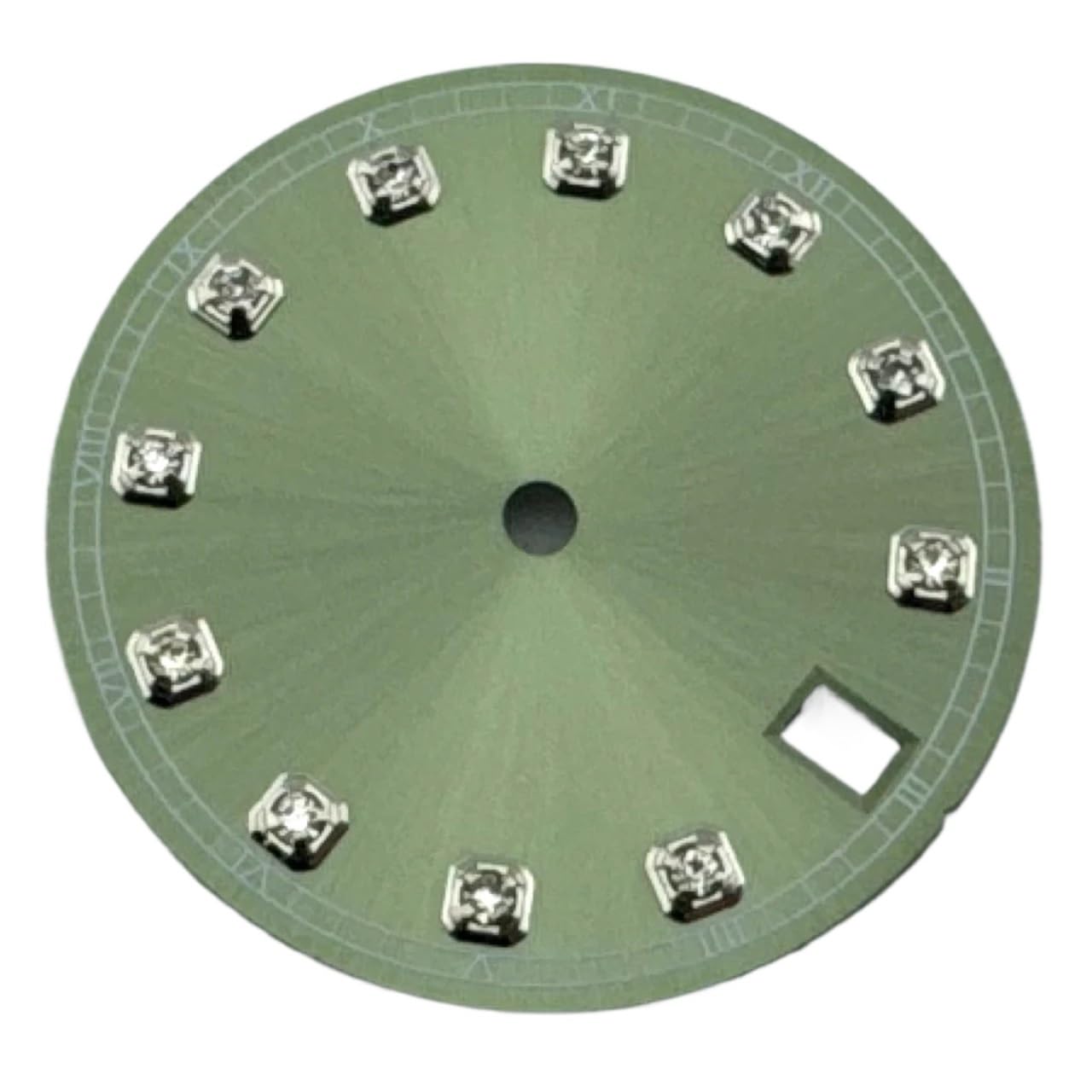 Cadran stérile bleu 28.5mm pour réparer ou modifier une montre avec mouvement NH35
