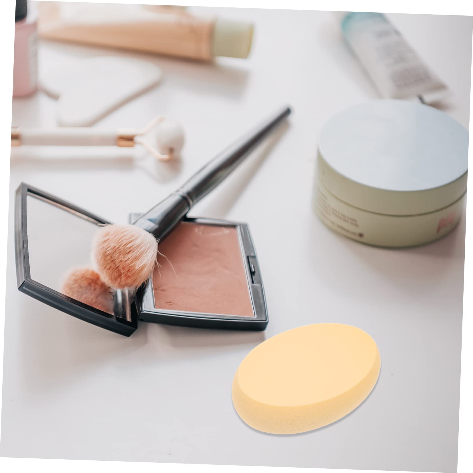 FRCOLOR 30stücke Teiliges Ovaler Makeup Puff Strapazierfähige Make-up Schwämme Für Puder Und Flüssigkeit Für Natürliche Foundation-anwendung Feucht Und Trockenanwendung Elastisch