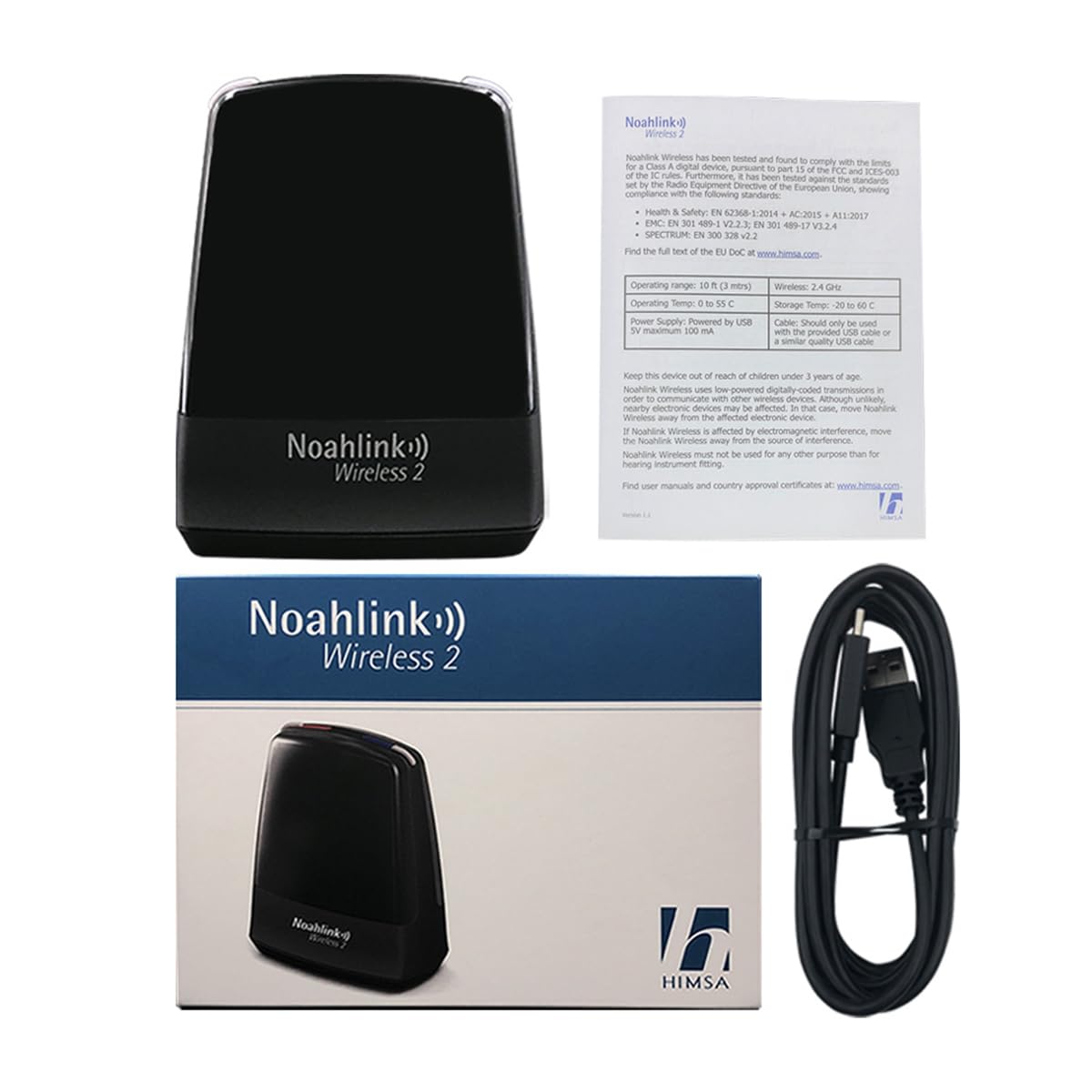 Noahlink Wireless 2 デジタルBluetoothワイヤレス Amazon.com: Noahlink Wireless 2 Hearing Aid Programmer - Digital