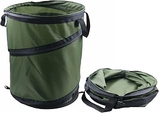 Yard Waste Bags,Foldable pop-up Garden Garbage Bag Outdoor Convenient Folding Oxford Cloth Trash can Garden Leaf Storage Bag can be Used as Garden Trash can, Camping Picnic Trash can, Storage bin, etc.