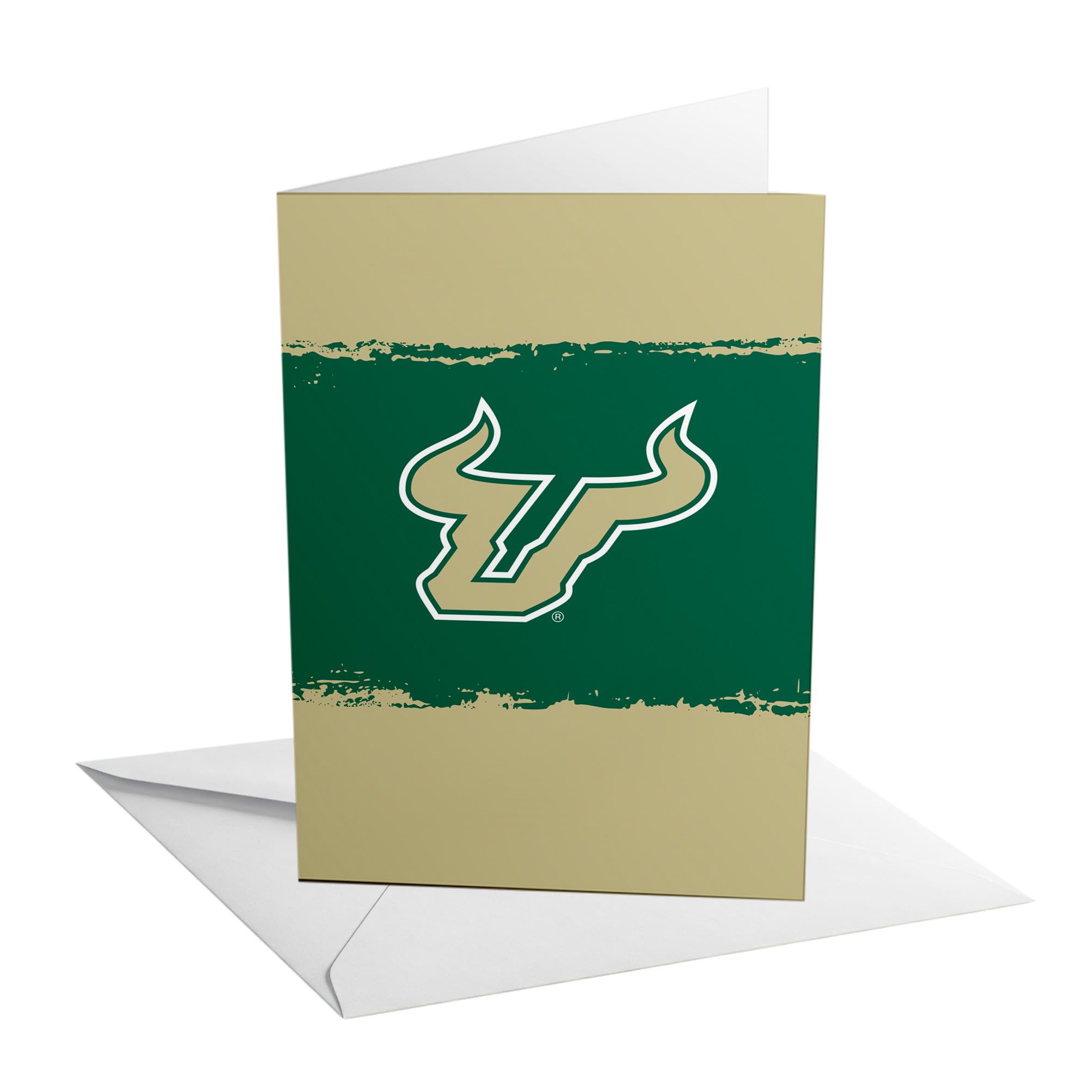 Desert Cactus University of South Florida 5x7 Inch Greeting Card USF Bulls Single Folded Cardstock with Envelope Party Celebration Officially Licensed