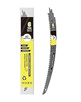 Vista 13 de Hojas de sierra recíproca de dientes japoneses de 15 pulgadas, 4 piezas, hojas de podar 6TPI con borde curvado para madera, corte de árboles, se
