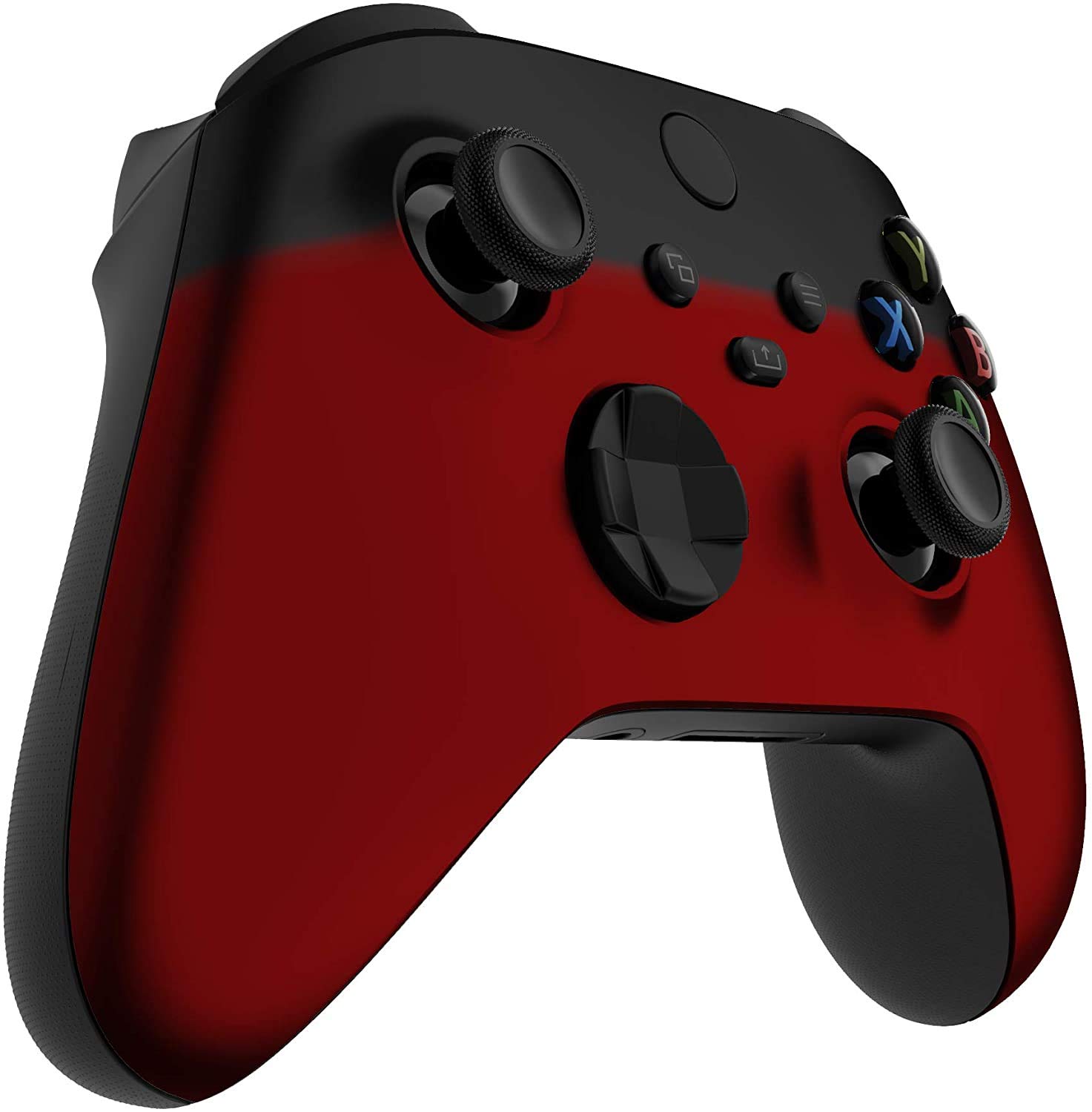 Custom Controllerzz Red & Black Fade Controller & Case Bundle – Includes Red & Black Fade Custom Wireless Controller for Xbox Series X/S, Xbox One, PC & Universal Protective Travel Case