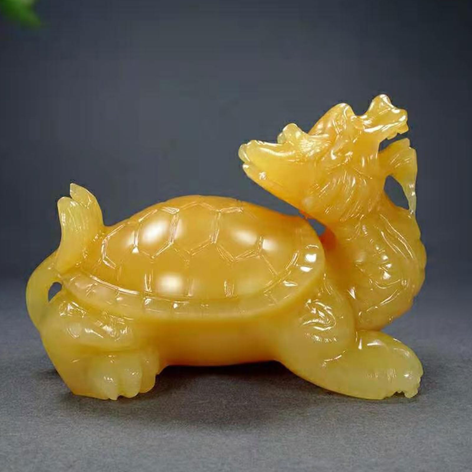 Feng Shui Longevidad Dragón Tortuga Tortuga Topacio Estatua