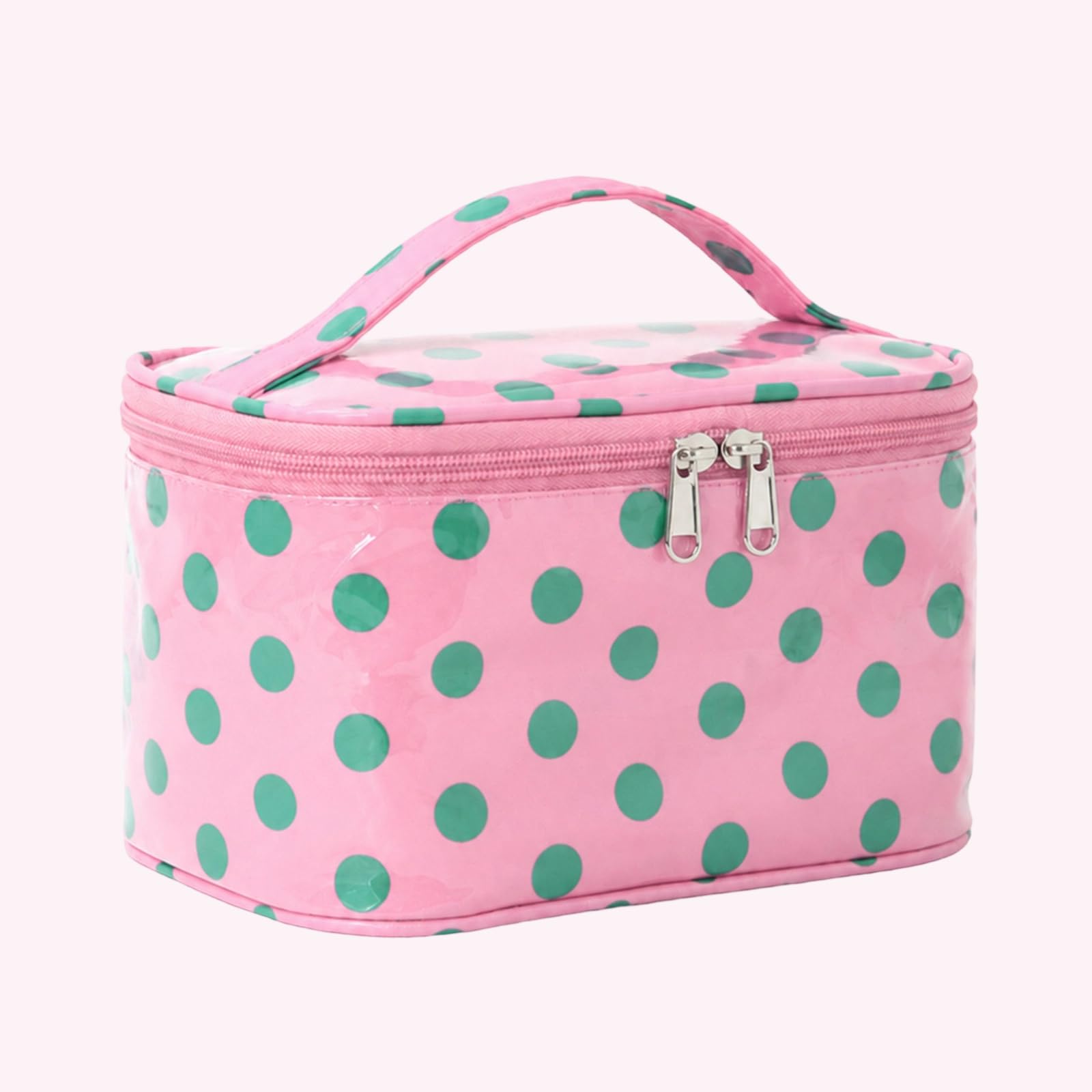Polka Dot PVC podróżna kosmetyczka do makijażu, wodoszczelna