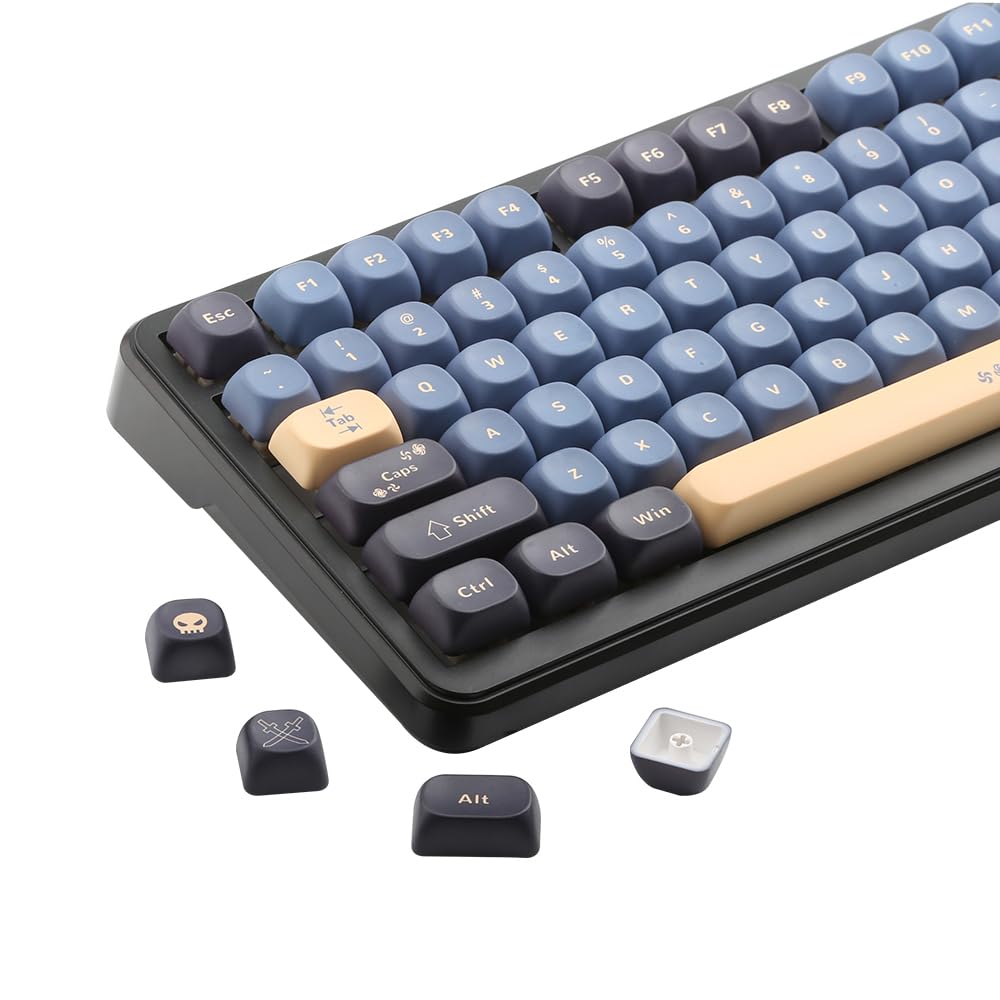 134 Keys MOA PBT Keycaps Set Sword Blue For Cherry Gateron MX