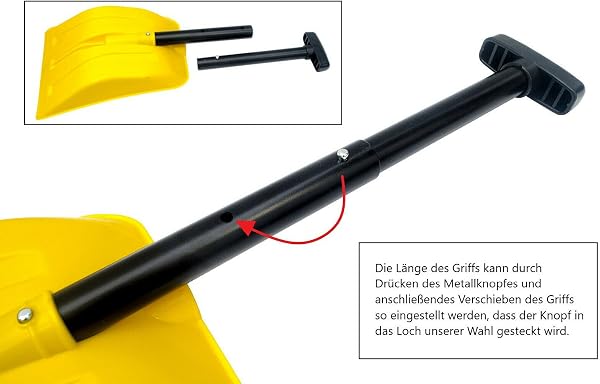 car snow shovel small folding shovel avalanche shovel emergency shovel winter outdoor car gardening snow shovel snow shovel room - 2