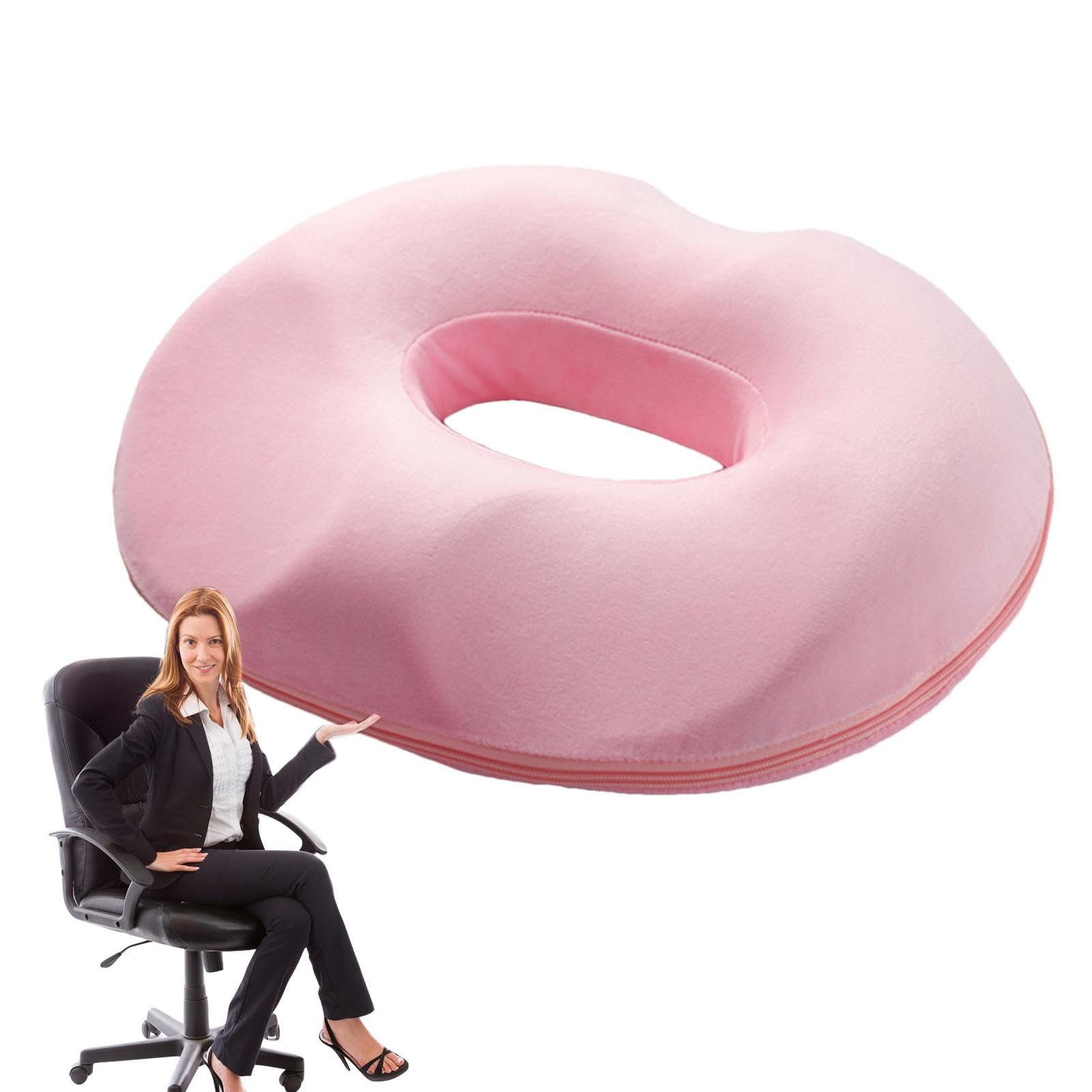 Donutkussen - donutkussen | Ergonomische donut om te zitten | Antislip onderkant, hemmoroïde kussen | Orthopedisch hemmoroïde kussen kussen steunkussen voor zwangerschap staartbeenverlichting