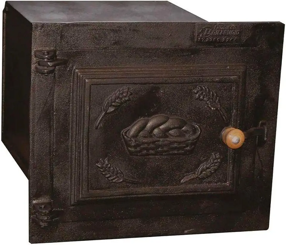 Forno Ferro Fogão a Lenha Pequeno Porta de Ferro 50x35x30cm