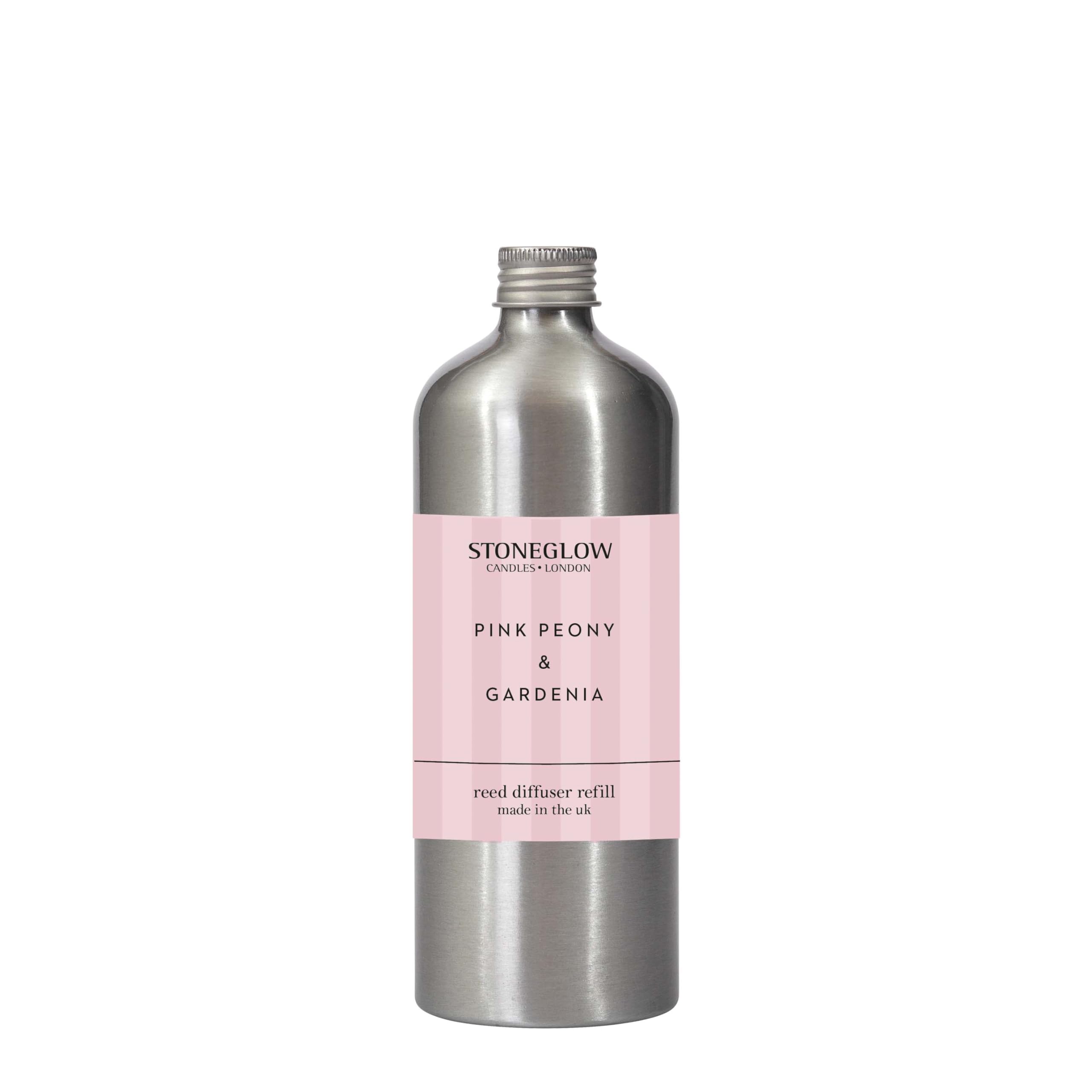 Stoneglow Pink - Modern Classics Collection - Peony & Gardenia 500Ml Scented Reed Diffuser Refill (Pink)