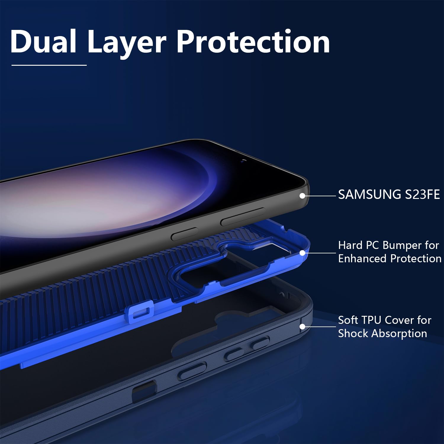 Amazon.com: ZX Zenixy for Samsung Galaxy S23 FE Case, Heavy Duty