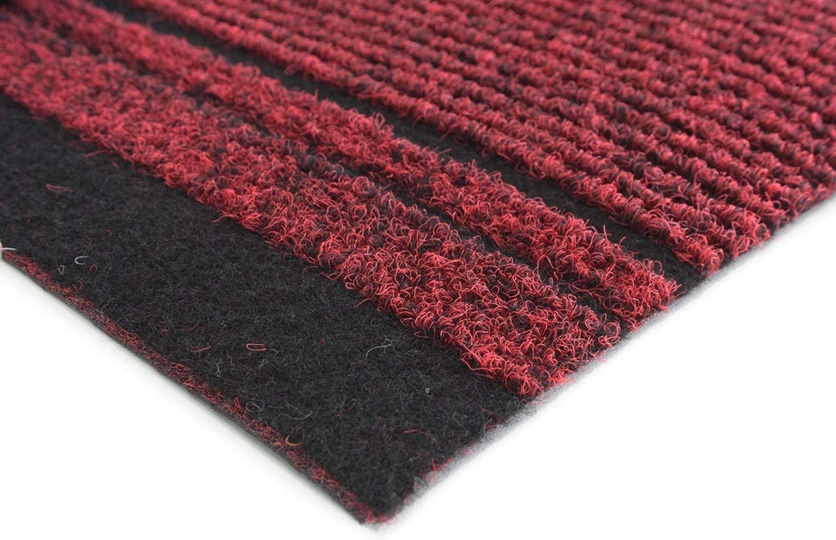 MadeInNature Tapis de Couloir et de Passage Malaga, Tapis résistant et antidérapant, Tapis Idéal pour Cuisine, Entrée, Bain, Largeur 66 cm, Plusieurs Couleurs et Dimensions (300cm, Rouge)