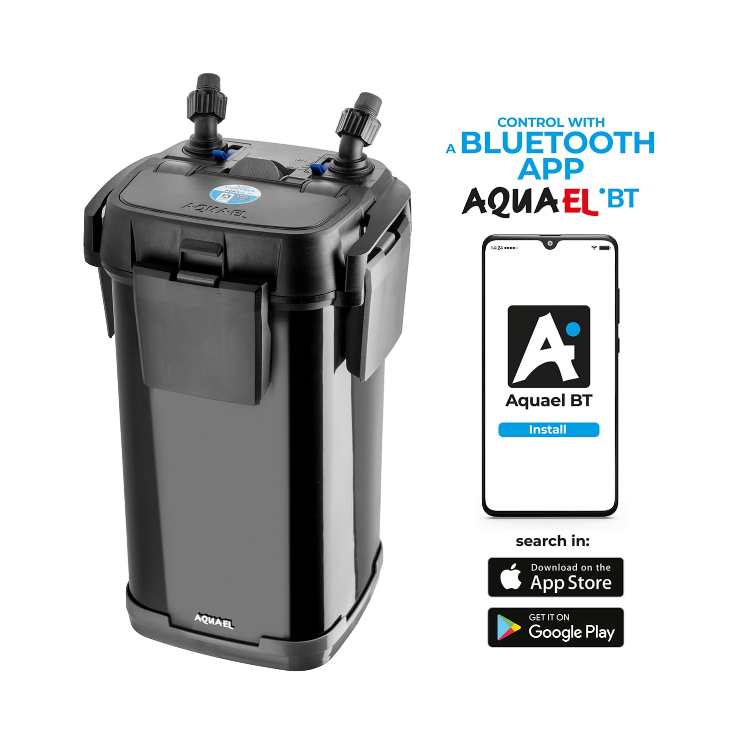 ULTRAMAX BT – Innowacyjna filtracja – z myślą o wygodzie | Zewnętrzny filtr kubełkowy do akwarium 100–750 l | 2200 l/h | 6,1-13,5 W | sterowanie przez aplikację