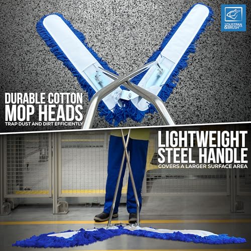 100cm V-Shaped Scissor Sweeper Mop – Hard Floor Cleaner with Washable Industrial Mop Head for Efficient Dust Pickup – Commercial Sweeping Broom for Warehouse Cleaning 2 100cm V-Shaped Scissor Sweeper Mop – Hard Floor Cleaner with Washable Industrial Mop Head for Efficient Dust Pickup – Commercial Sweeping Broom for Warehouse Cleaning - Image 2