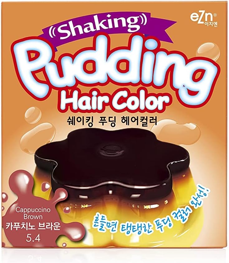 EZN Shaking Pudding Hair Color Korean Beauty -Cappuccino Brown