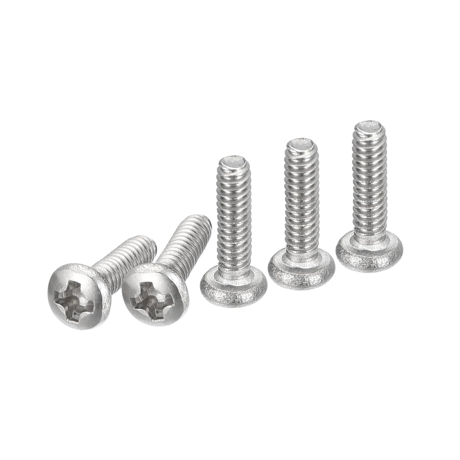 DTGN #2-56x5/16" Pan Head Machine Screws, 200Pcs 304 Stainless Steel, Phillips Drive, UNC Full Thread, Bright Finish, Screws Bolts Kit