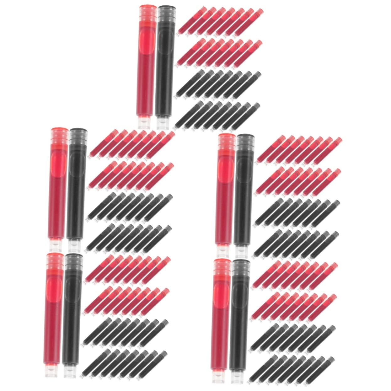 OSALADI 5 Ensembles Lot De 5 Stylos Effaçables Pour Étudiants Recharges Pour Stylos Stylos À Encre Effaçable Stylos À Plume Recharges Pour Gros Stylos Stylos Noirs 100 pièces * 5