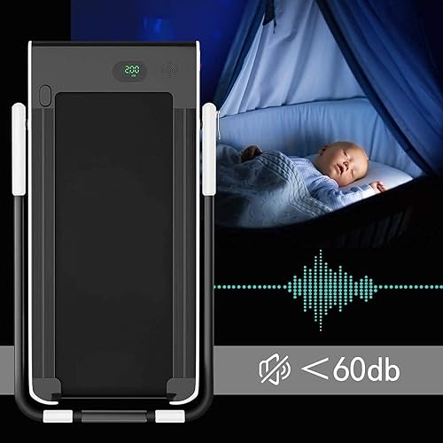 Miniatura 7 de Goplus - Caminadora plegable 2 en 1, 2.25 HP para poner debajo del escritorio, sin instalación, con control de aplicación, control remoto, altavoz,