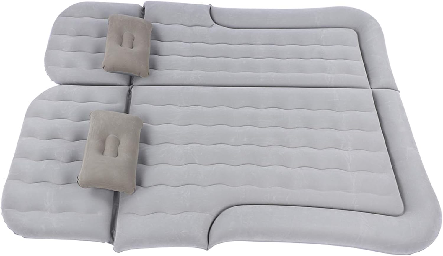 LiebeWH 2-in-1 Inflatable Travel Mattress for Car SUV Portable Sleeping Bed with Air Pump Compact Storage Bag Soft Flocking Surface