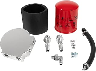 121003 Upper Fuel Filter Conversion Kit Compatible with Ford 6.7L Powerstroke Filter Kit 2011–2025 (F-250 F-350 F-450 F-550), Also for Custom Diesel Retrofit or Bypass Use
