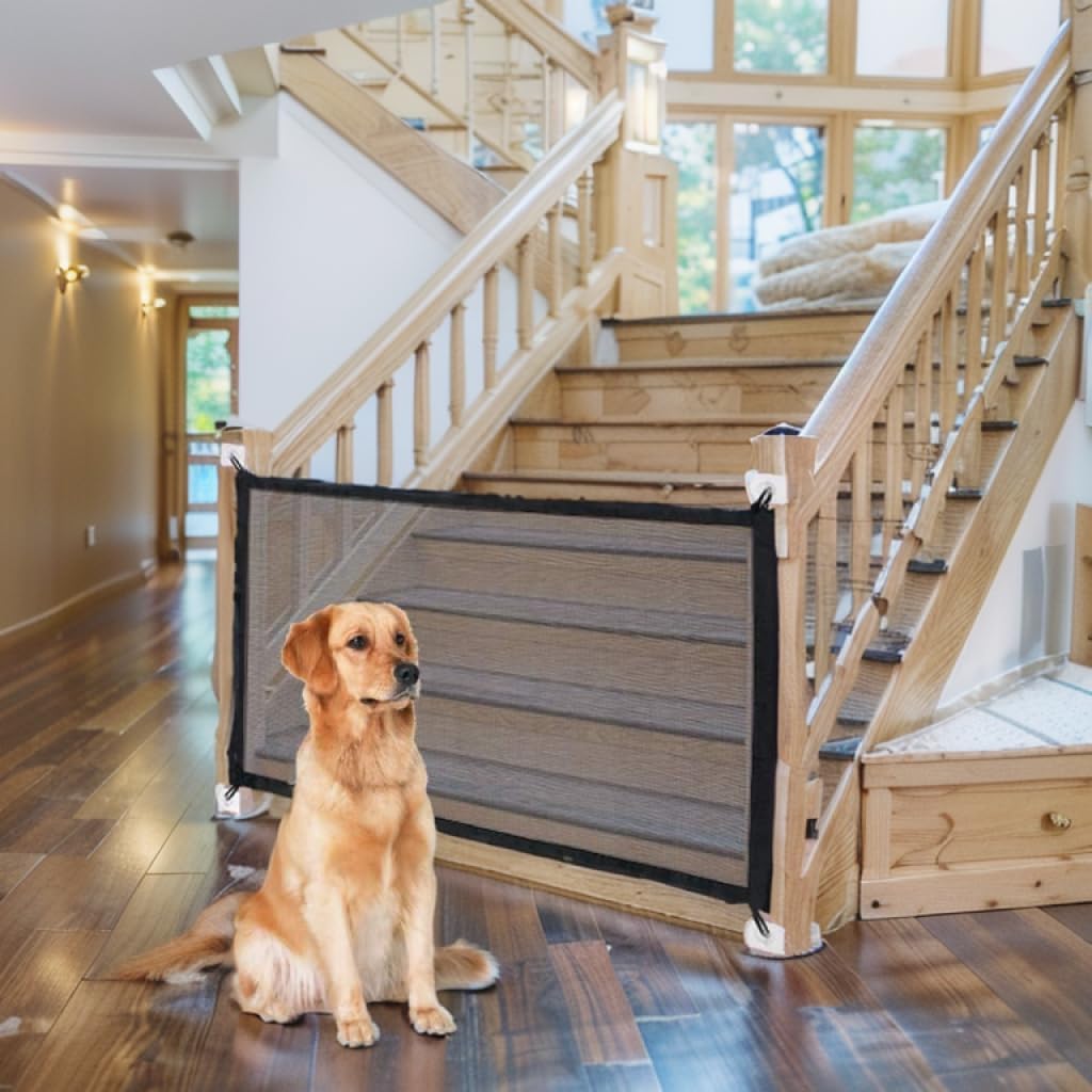 T Tersely Magic Gate for Dogs, Dog gate, Pet Safety Gate, Portable