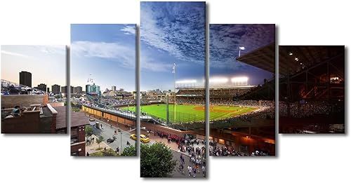 Miniatura 400 de Decoración de pared, lienzo para estadio deportivo de Estados Unidos, arte de pared moderno Fenway Park en Boston, arte de pared para oficina, sala