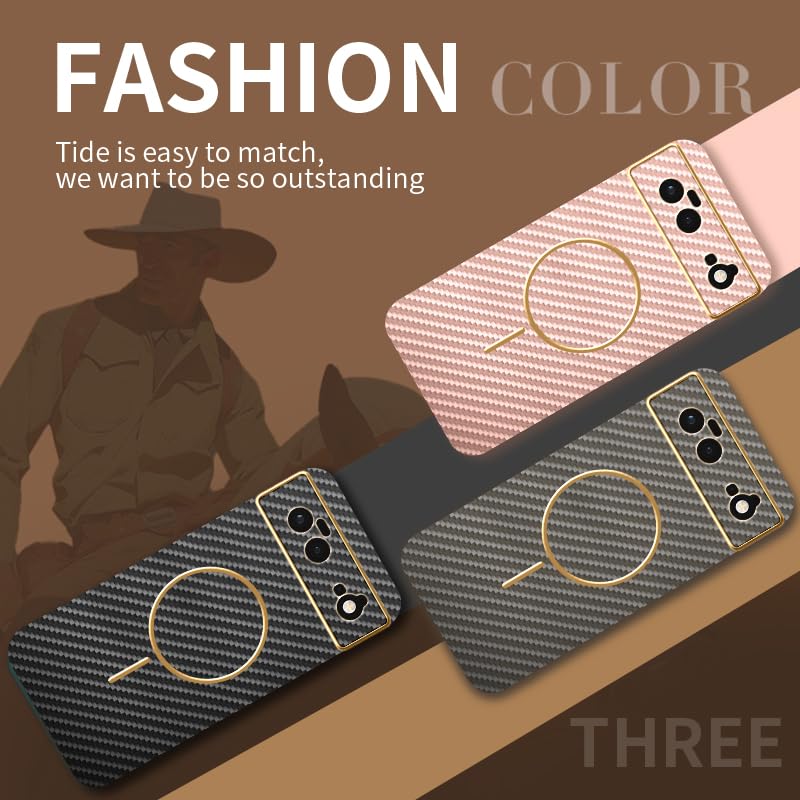 Coque Google Pixel 6 antichoc et mince avec texture fibre de carbone