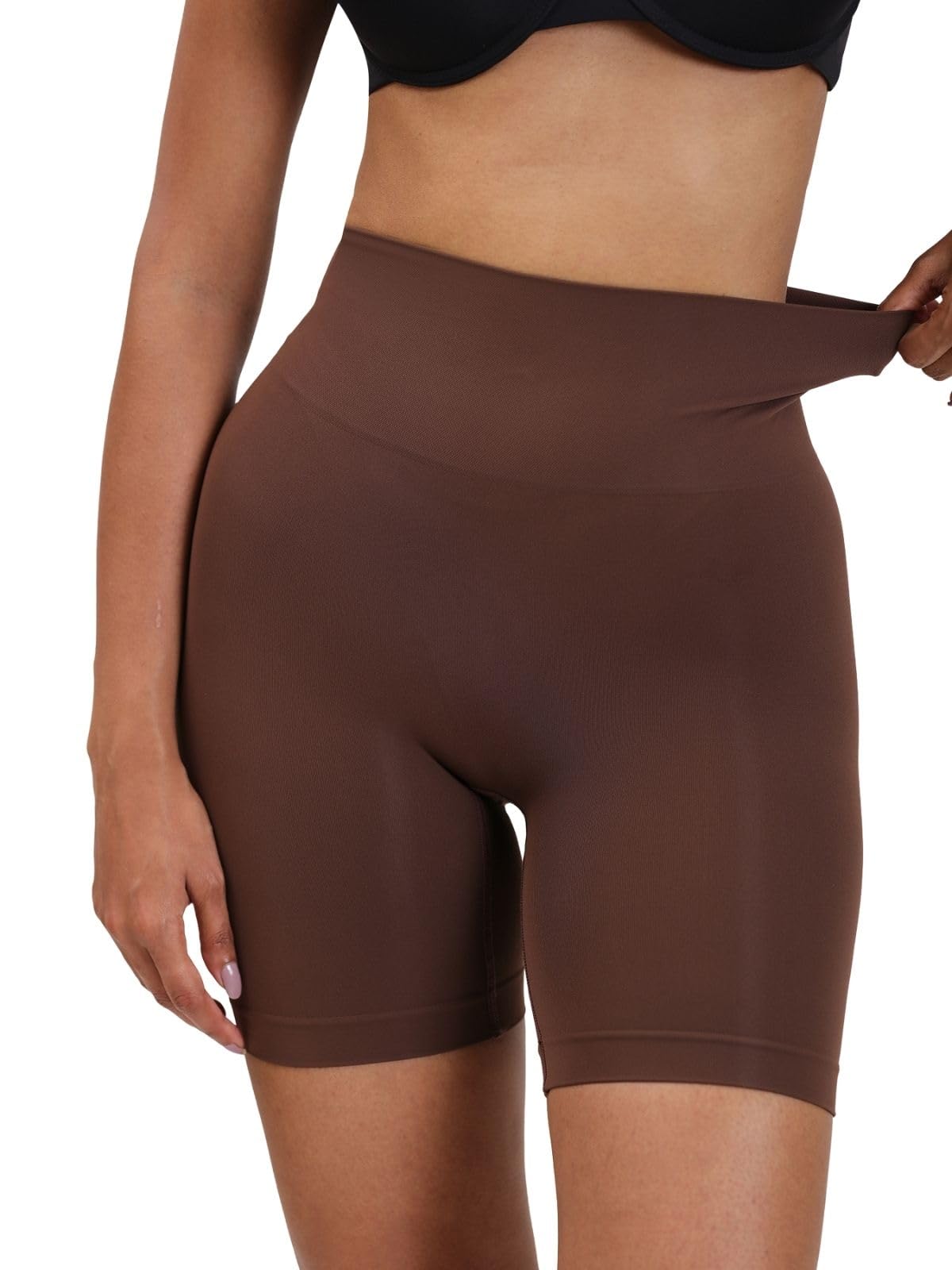 UNDERNEAT Women High Waist All Day Comfort Seamless Cycling Shorts-image-23