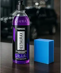 Restaurax Vonixx 500ml Revitalizador Restaurador Renovador de Plasticos Internos Externos Automotivo