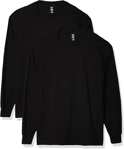 Hanes Men's Beefy Long Sleeve Shirt, 1 or 2 Pack